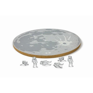 Moon & Astronaut - Pushpins with Corkboard