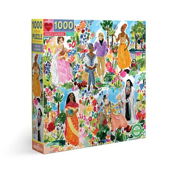 Eeboo 1000 Piece Puzzle | Poet's Garden