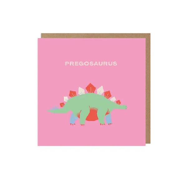 Pregosaurus New Baby Card