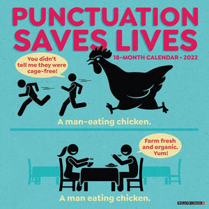 2022 Wall Calendar | Punctuation Saves Lives
