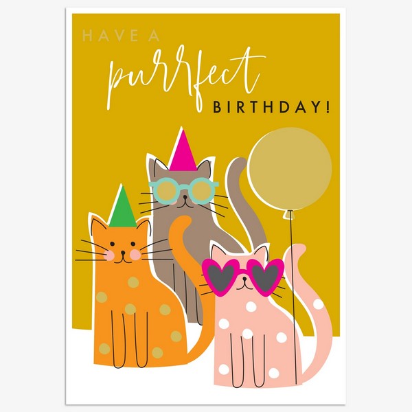 Purrfect Birthday Card