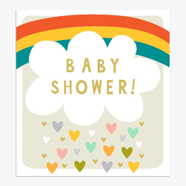 Rainbow Baby Shower Card