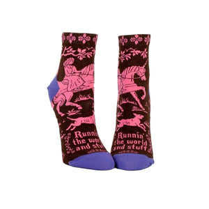 Runnin' The World And Stuff - Women's Ankle Sock