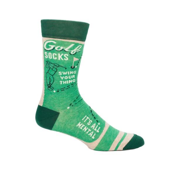 Blue Q Men's Crew Sock Golf | The Gifted Type