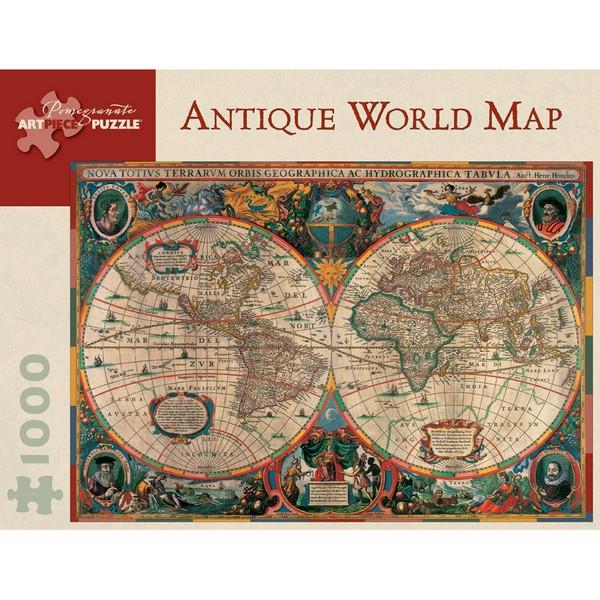 Pomegranate Puzzle Antique World Map | 1000 Pieces | The Gifted Type