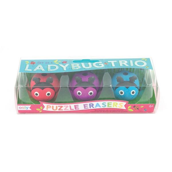 Ladybug Trio Erasers | The Gifted Type