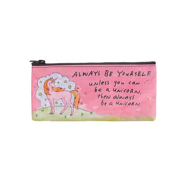 Blue Q Pencil Case Always Be Yourself Unless You Can Be A Unicorn | The Gifted Type