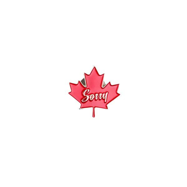 Drake General Store Enamel Pin Sorry Maple Leaf | The Gifted Type