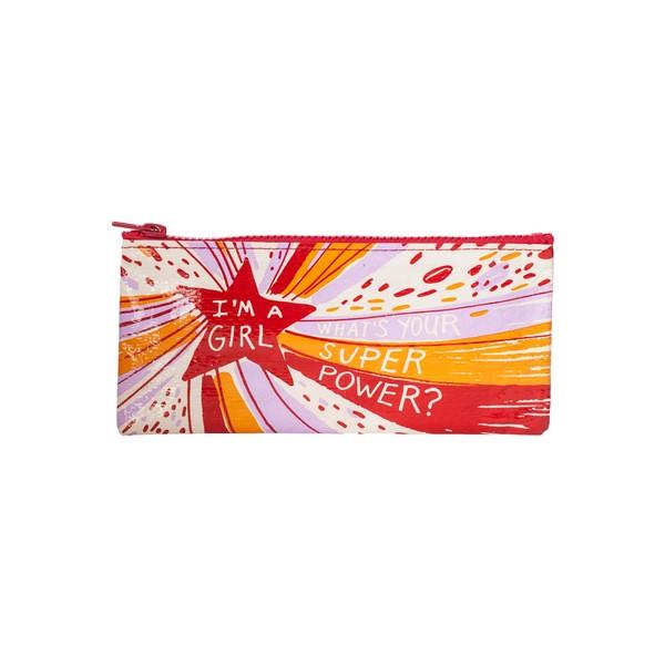 Blue Q Pencil Case I'm A Girl, What's Your Superpower? | The Gifted Type