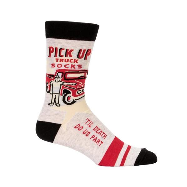 Blue Q Men's Crew Sock Pick-Up Truck | The Gifted Type