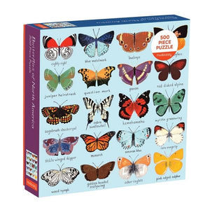 Mudpuppy 500 Piece Puzzle | Butterflies Of North America