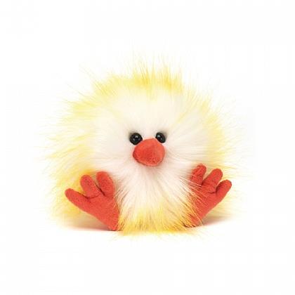 Jellycat Crazy Chick - Yellow & White