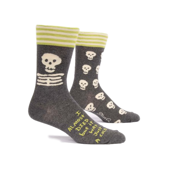 I Almost Died Men's Crew Socks | The Gifted Type
