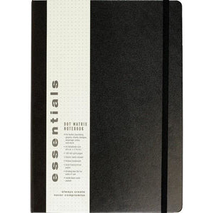 Essentials Notebook - Dot Extra Large Black