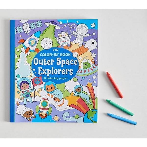 Ooly Colouring Book | Outer Space Explorers