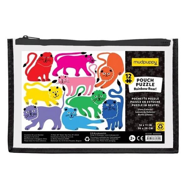 Rainbow Roar- 12 Piece Pouch Puzzle