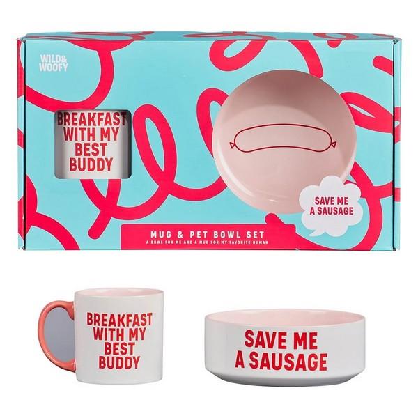 Wild & Woofy Mug + Pet Bowl Set - Dog