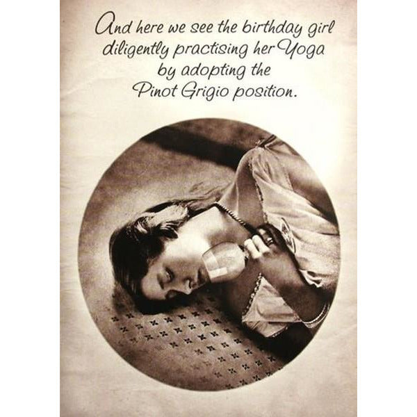 Pinot Grigio Birthday Card
