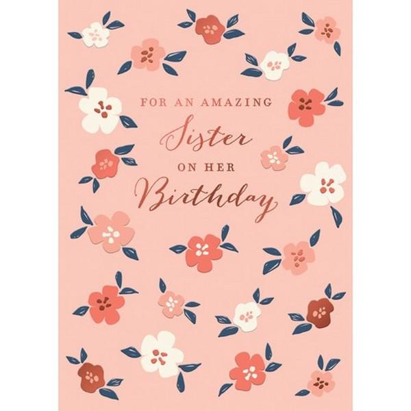 Amazing Sister Birthday Card