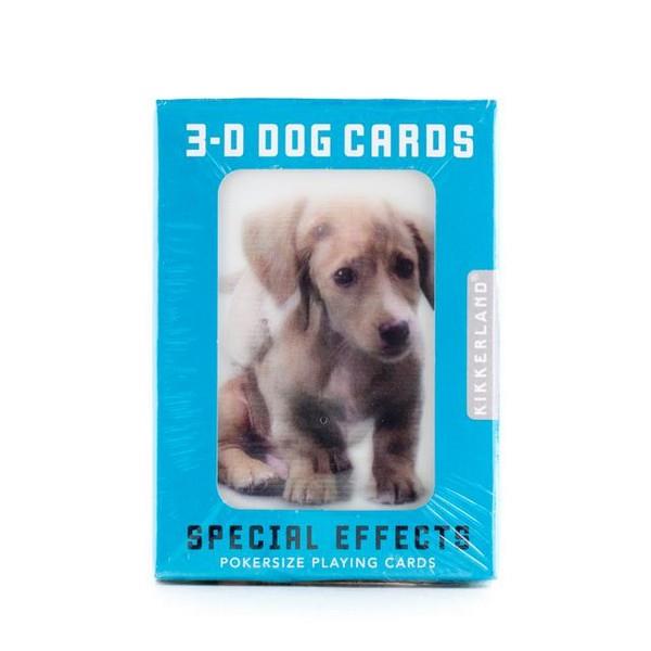 3-D Dog Playing Cards