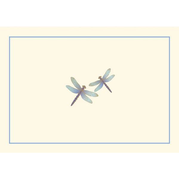 Blue Dragonflies Blank Notecards