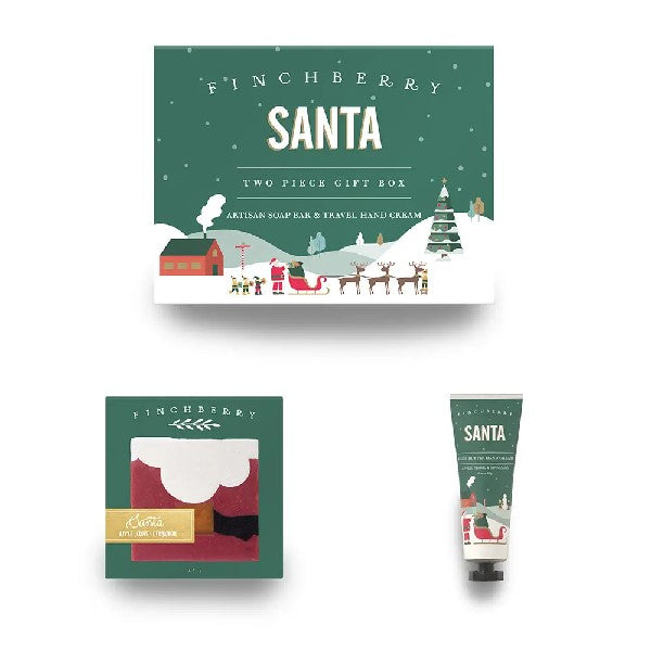 Finchberry Two Pice Soap & Lotion Gift Set | Santa