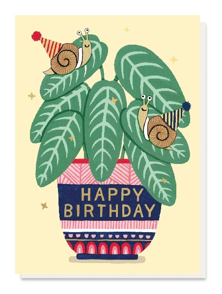 Snails Birthday Card
