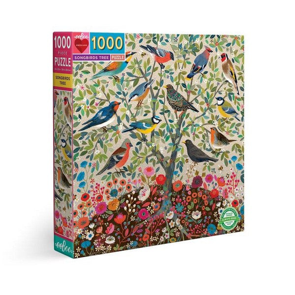 Eeboo 1000 Piece Puzzle | Songbirds Tree