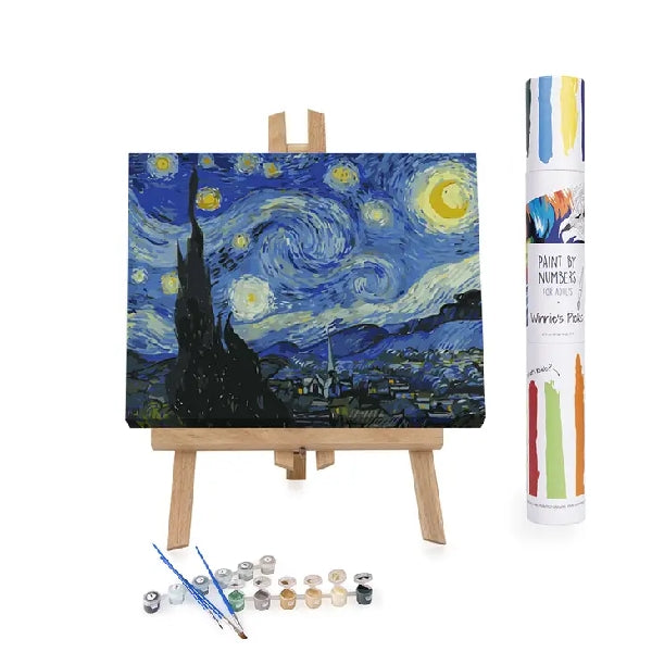 Starry Night By Vincent Van Gogh DIY Paint By Numbers Kit