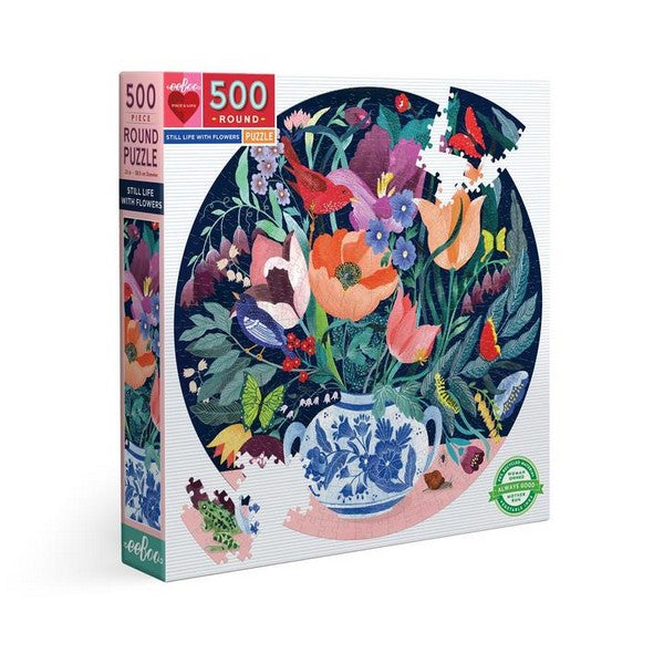 Eeboo 500 Piece Puzzle | Still Life With Flowers