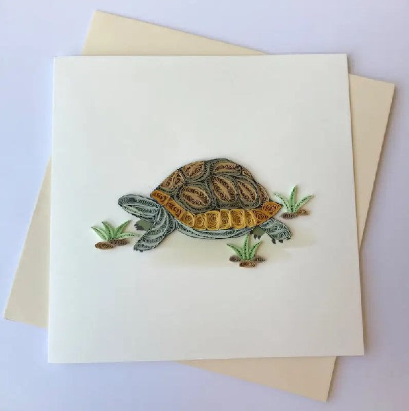 Turtle Quilling Blank Art Card