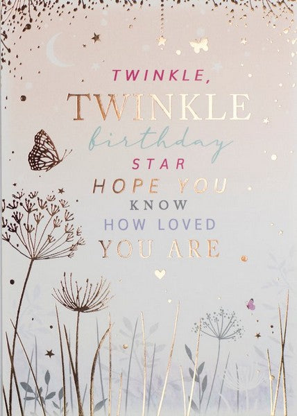 Twinkle Twinkle Birthday Card