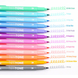 Tombow Twintone Pastels Marker Set