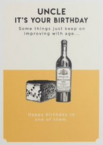 Improving With Age Uncle Birthday Card