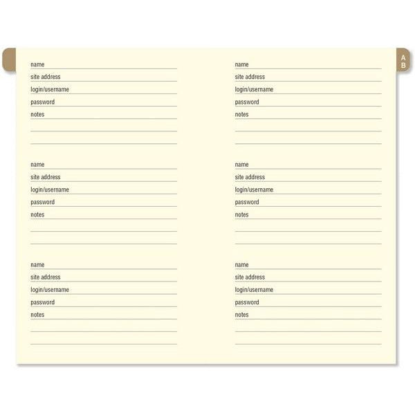 Watercolour Sunset - Internet Address & Password Logbook