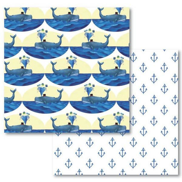 Whale Anchors - Gift Wrap
