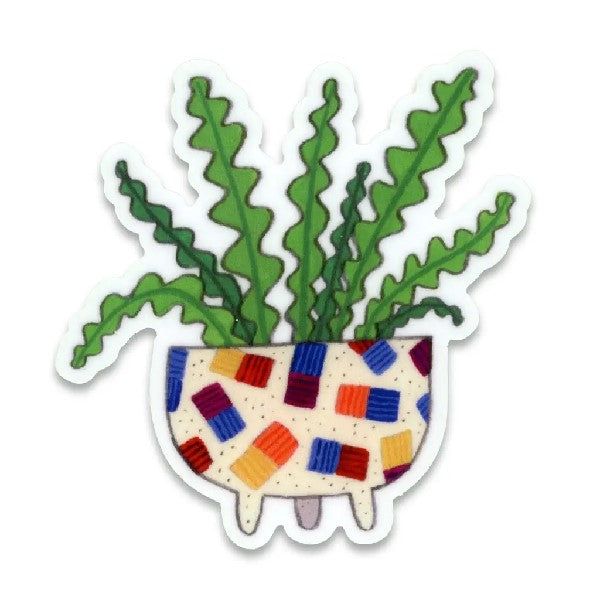 Cactus Club Sticker | Wiggly Plant
