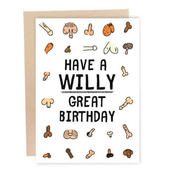 Willy Great Birthday Card