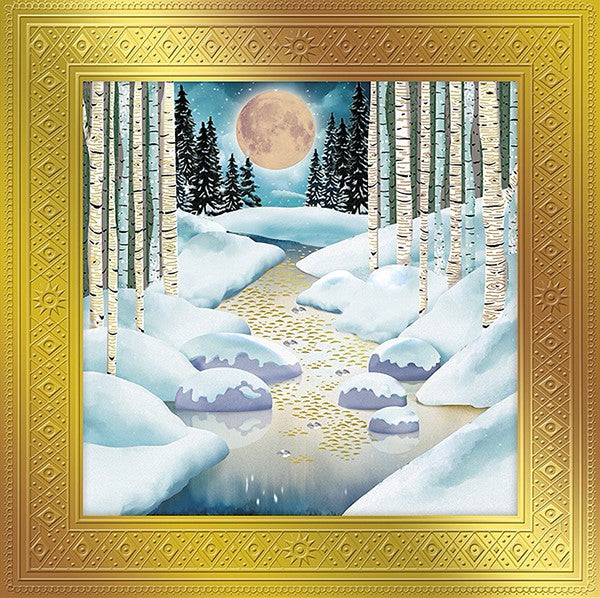 Winter Stream Blank Art Card