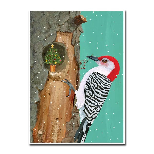 Woodpecker Christmas Card